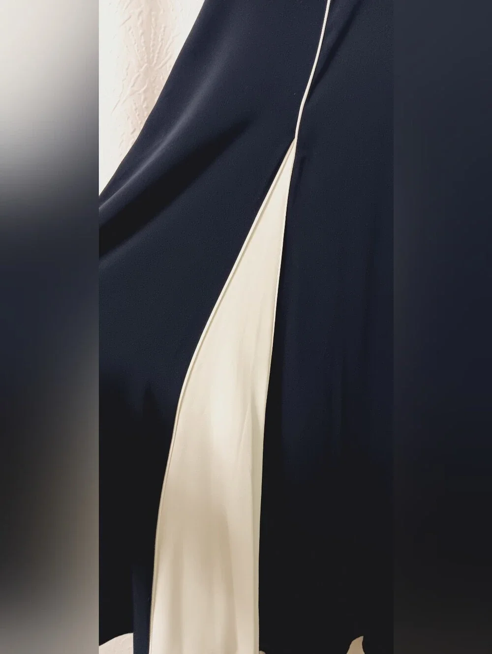 HOBBS Viola Navy And Ivory Dress Size 6 - Picture 7 of 15